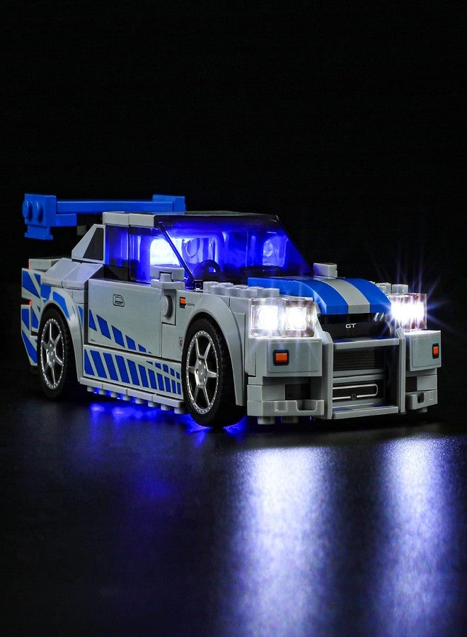 YEABRICKS LED Light for Lego-76917 Speed Fast 2 Furious Nissan Skyline GT-R Building Blocks Model (Lego Set NOT Included) - Image 3